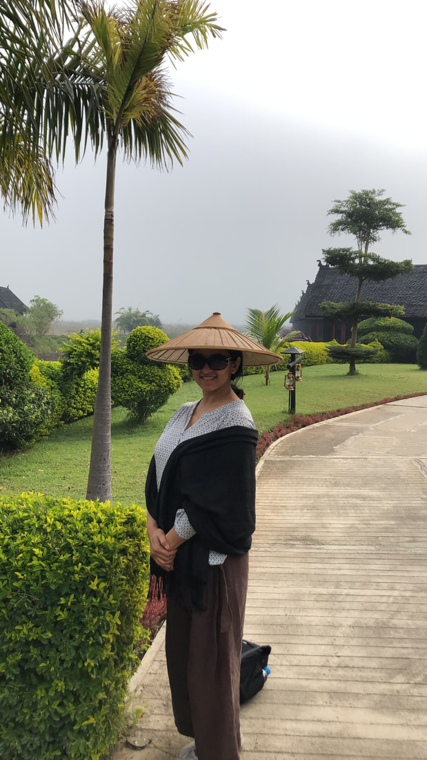 Author in Traditional dress Burma