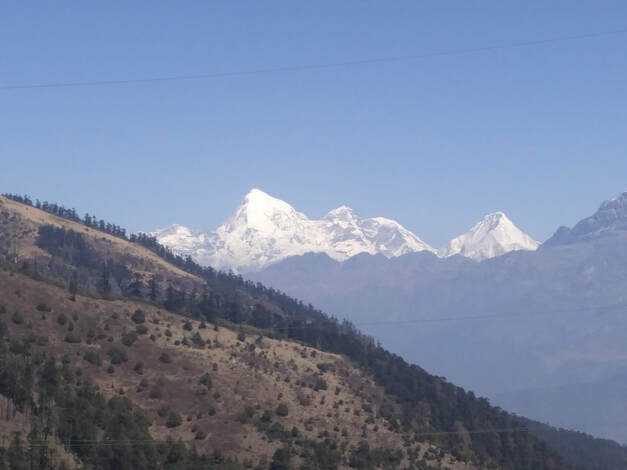 A view of The Himalayan peaks