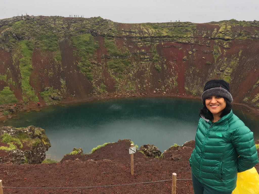 Kerið crater....hike down