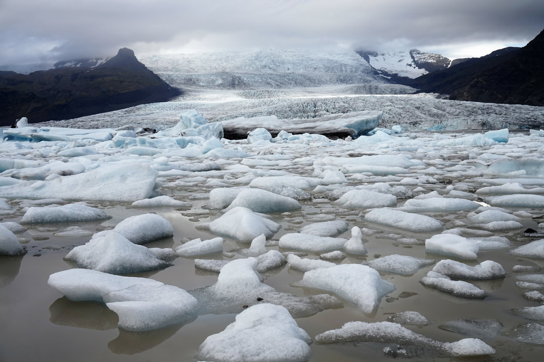 Vatnajokull glacier at Hornafjörður