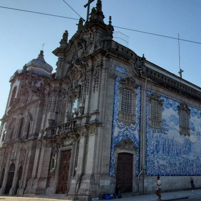 Blue tiled church