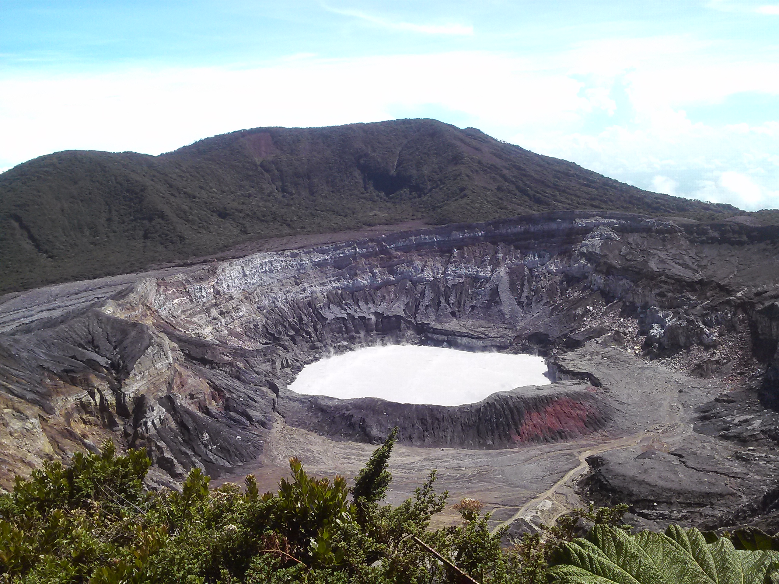 Poas volcano and crater