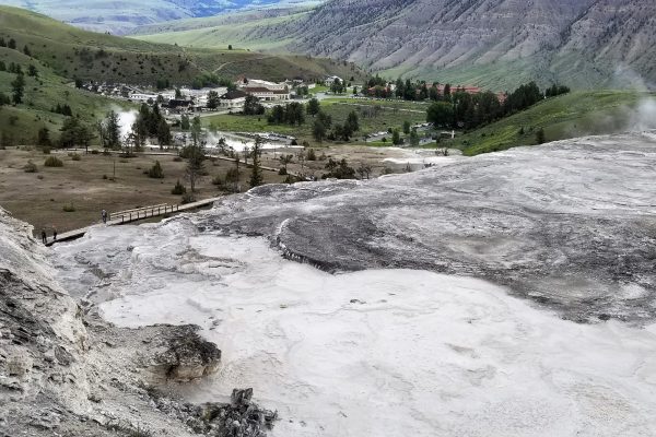 View of Mammoth lodge/village