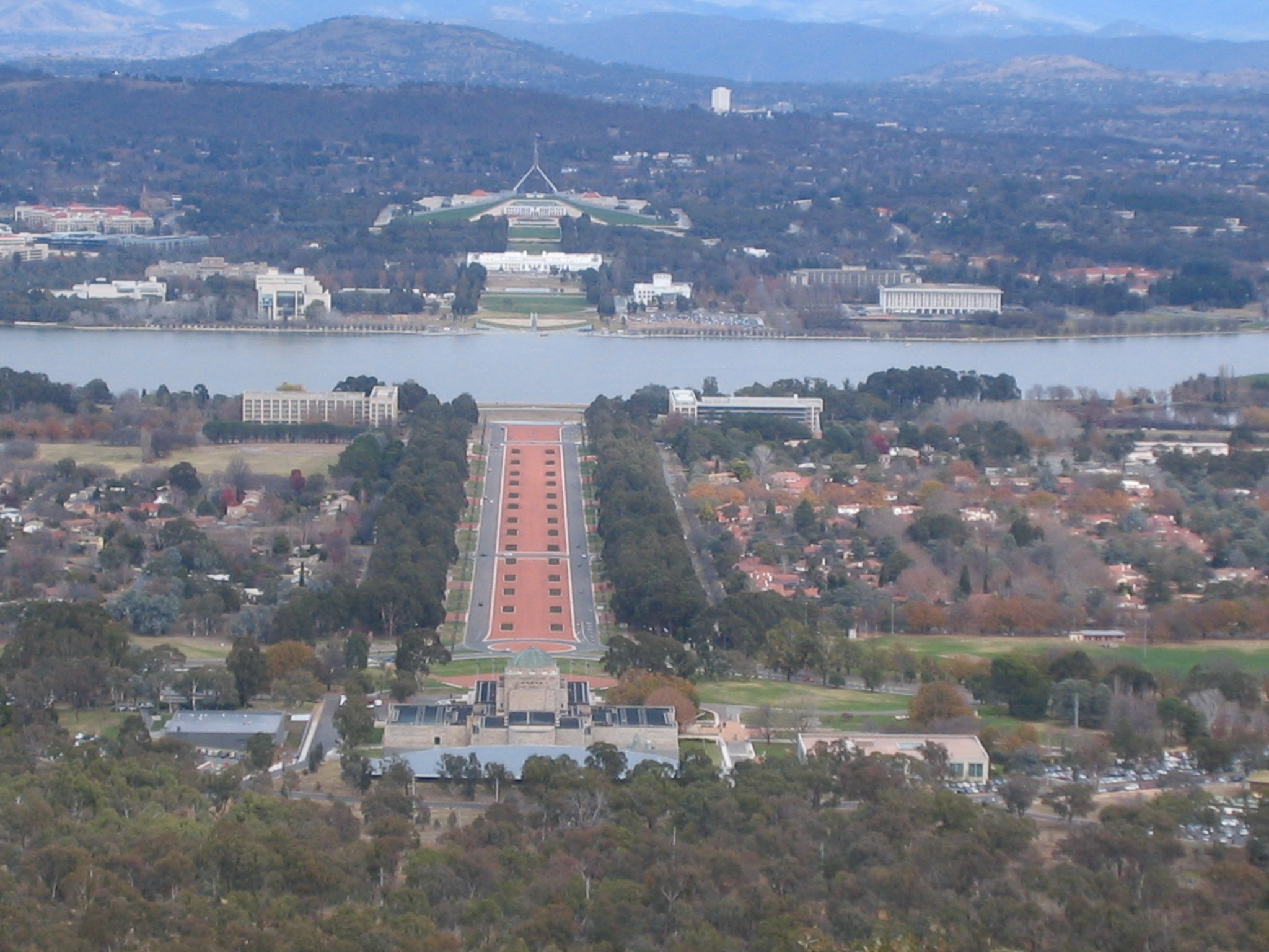 Canberra from Mount Ainslie