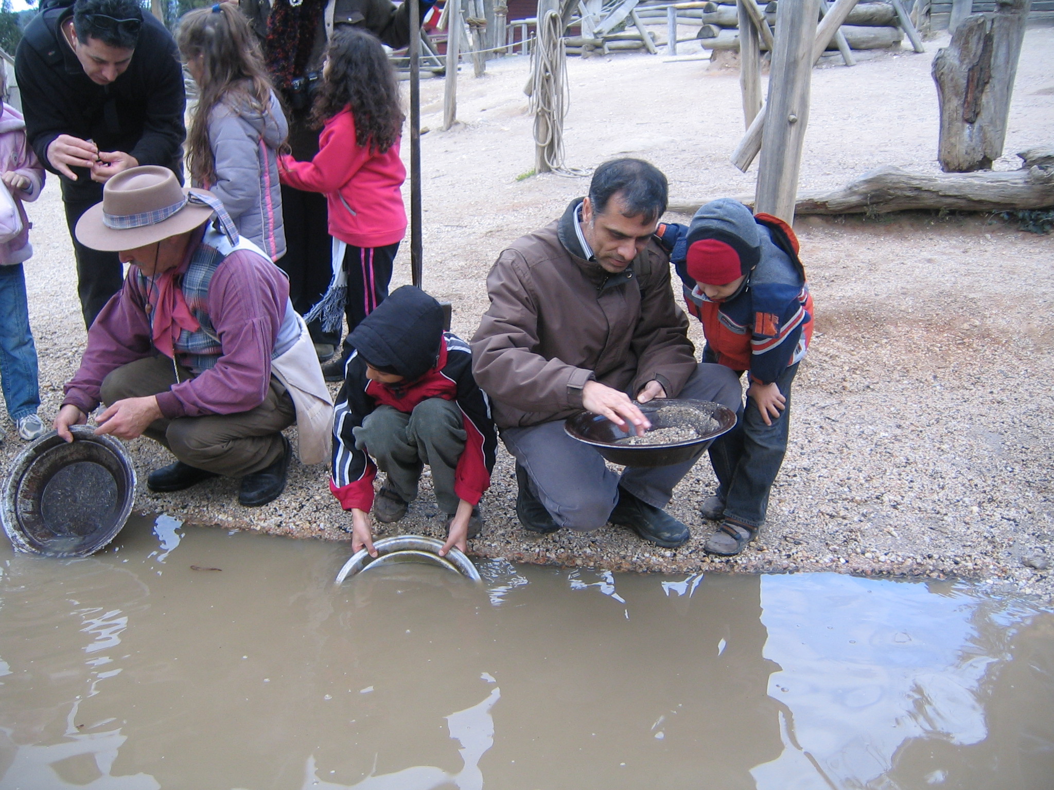 Gold panning in Ballarat