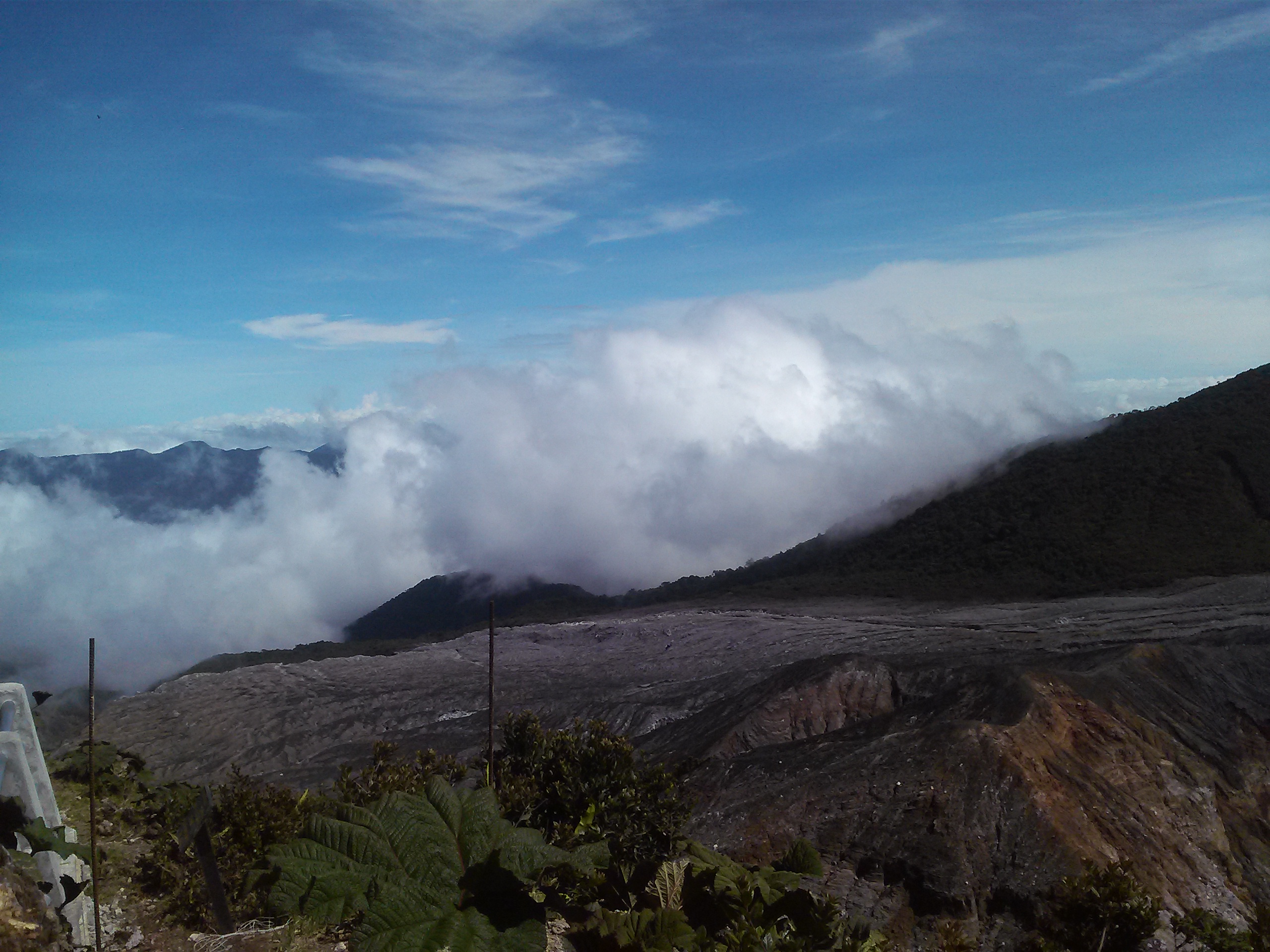 Poas active volcano