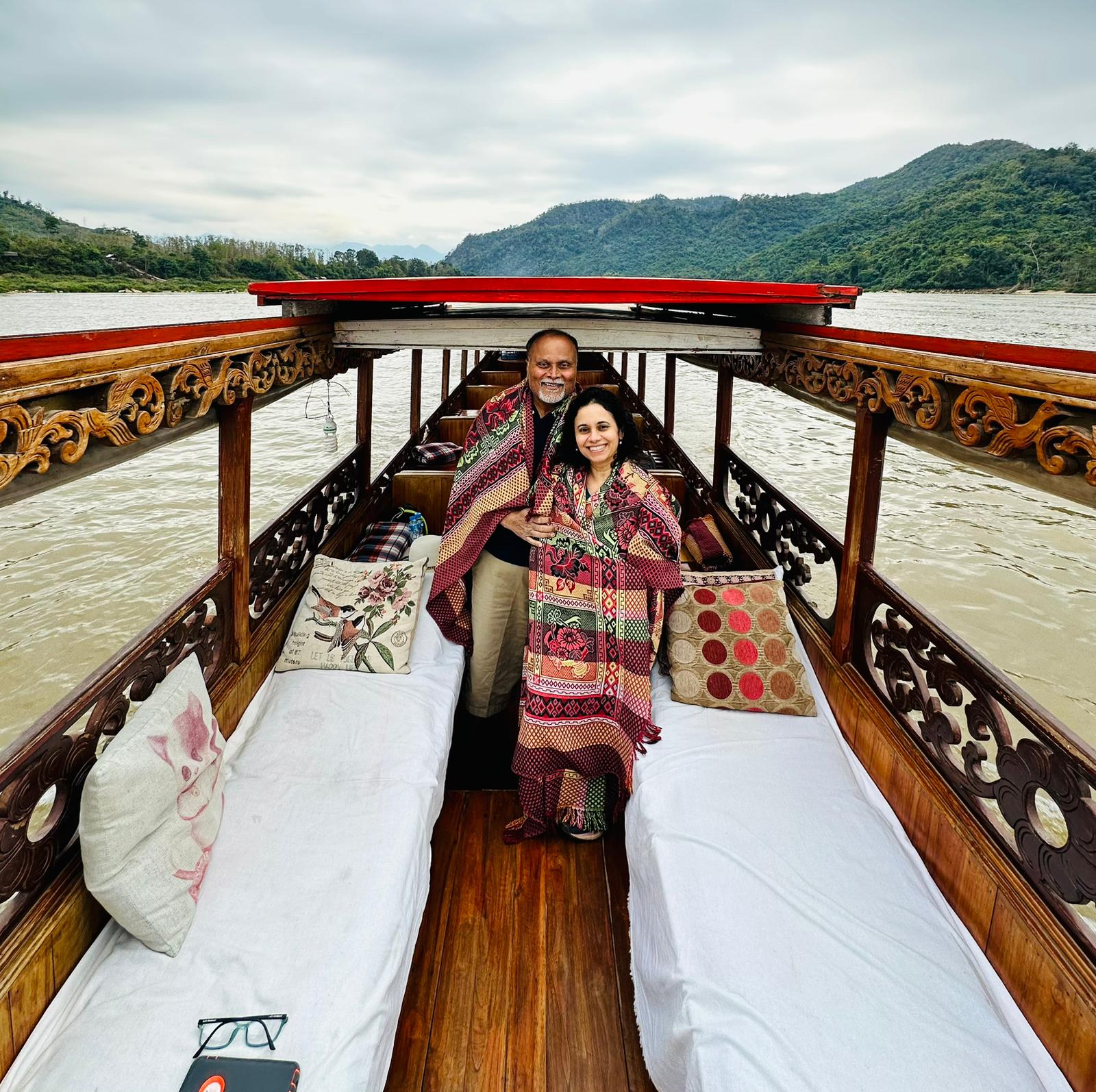 Boatride on the mighty Mekong Laos