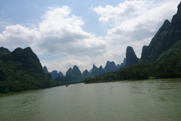 Gorgeous Karst mountains on Li river