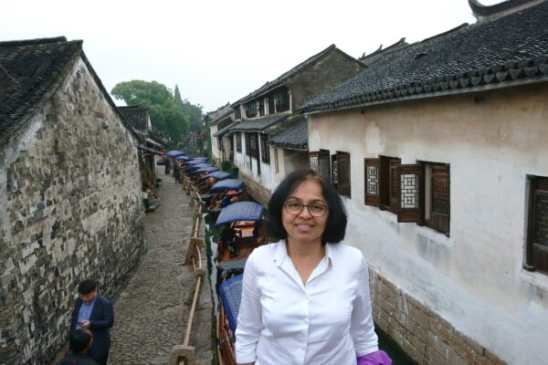 Parked boats in Zhouzhang