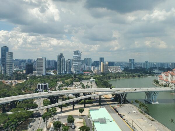 View from Singapore flyer